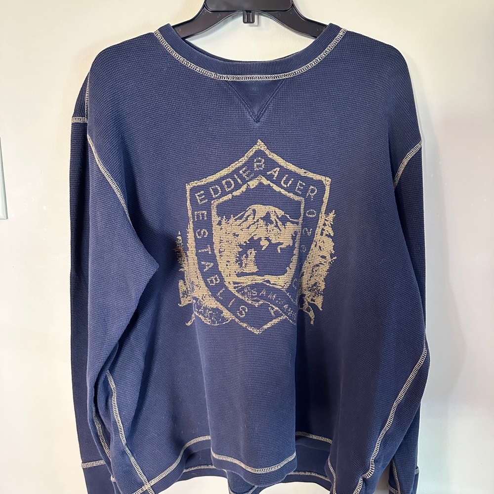 Eddie Bauer Men's Blue Sweater